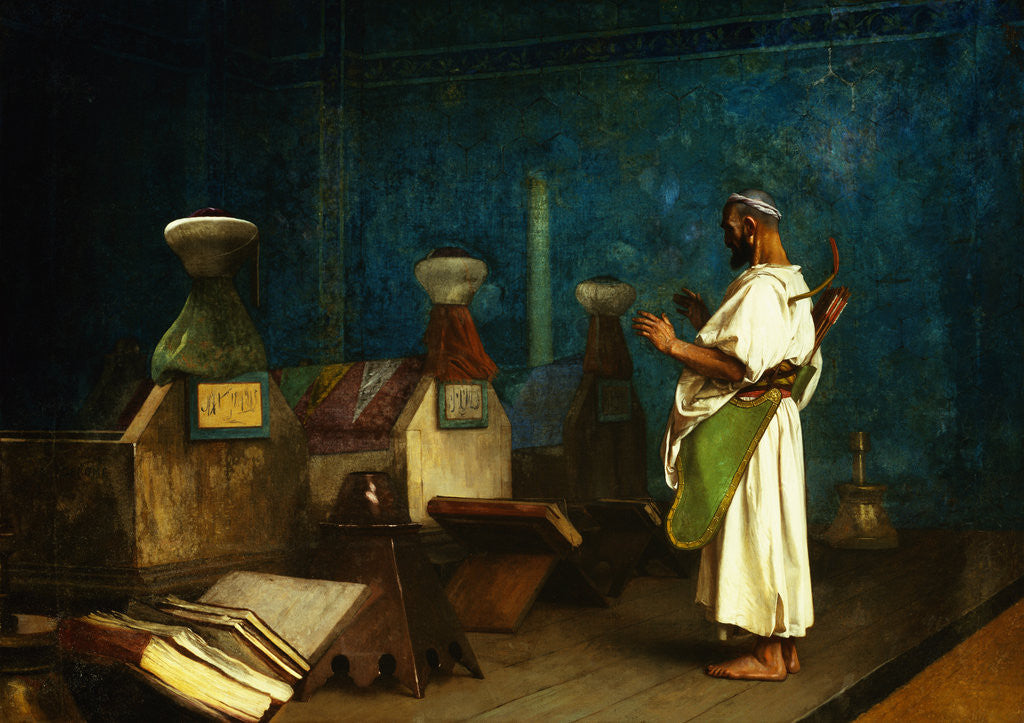 Detail of Prayer at the Sultan's Tomb by Jean Leon Gerome