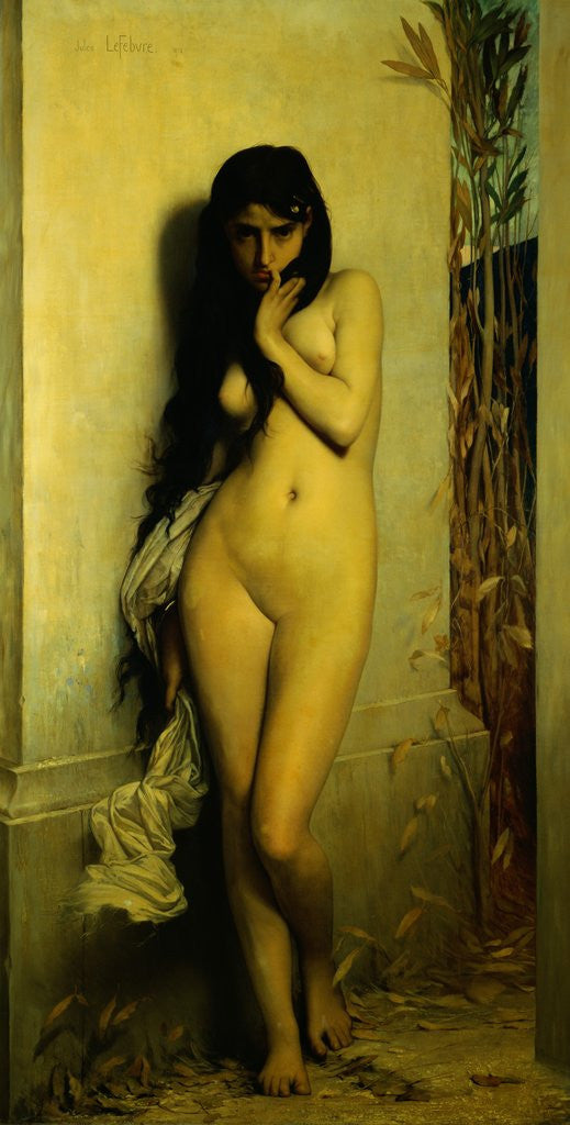 Detail of La Cigale by Jules Lefebvre