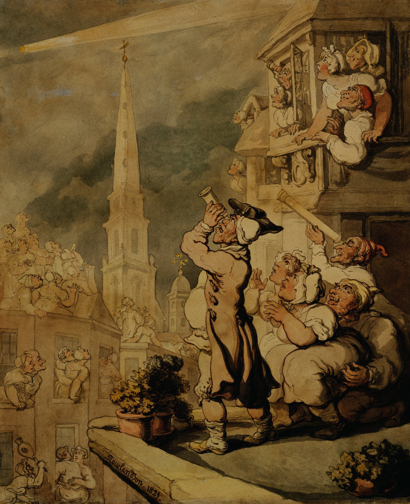 Detail of The Comet by Thomas Rowlandson