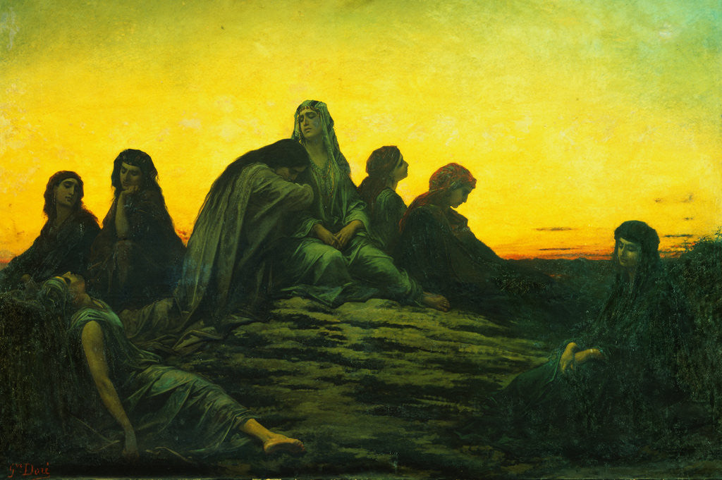 Detail of Jepthah's Daughter by Gustave Dore