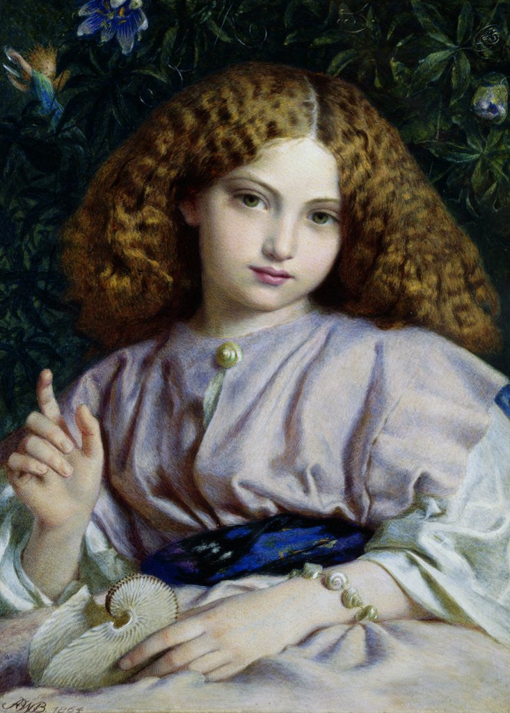 Detail of The Fair Conchologist by Alfred Walter Bayes