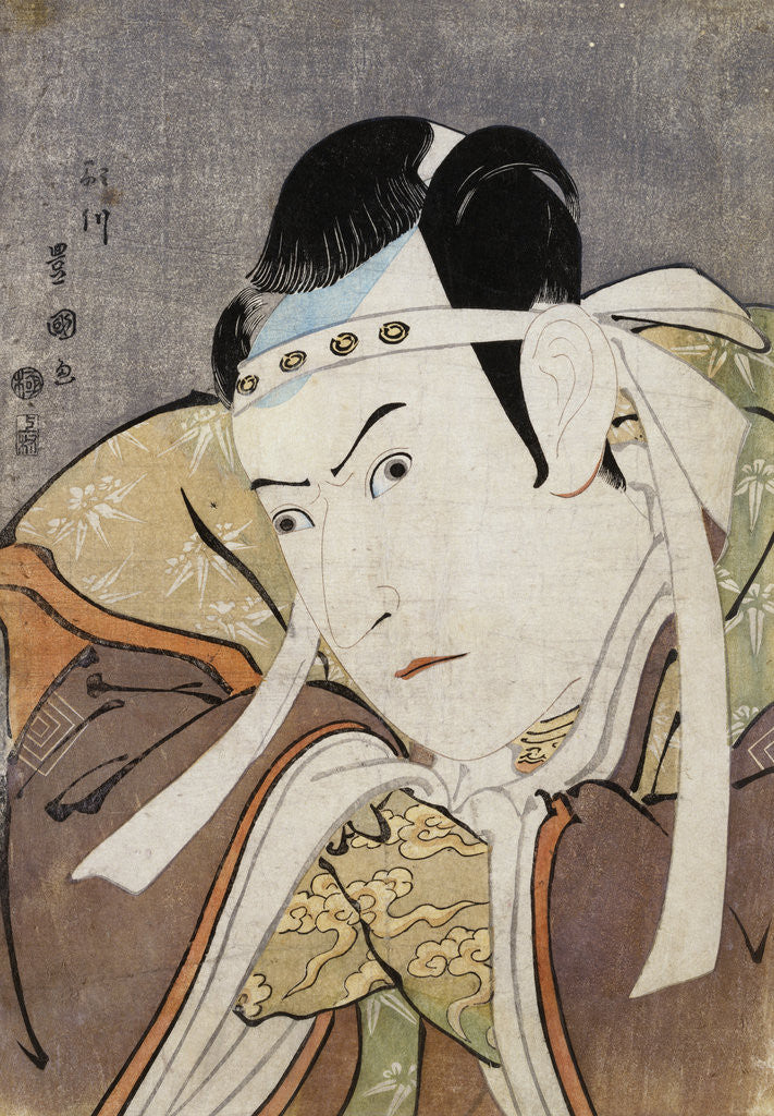 Detail of Portrait of the Actor Ichikawa Yaozo III by Utagawa Toyokuni
