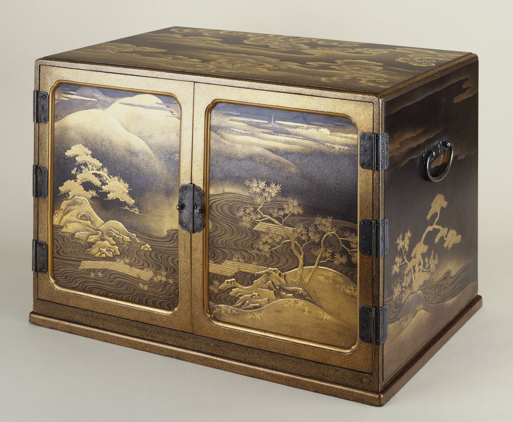 Detail of Iroironuri and Inashiji-Ground Cabinet by Anonymous