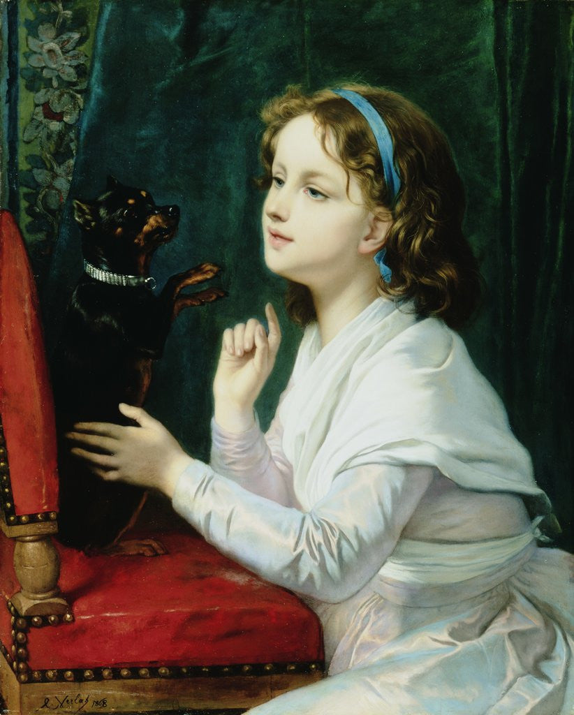 Detail of The New Trick (Chair) by Charles Verlat