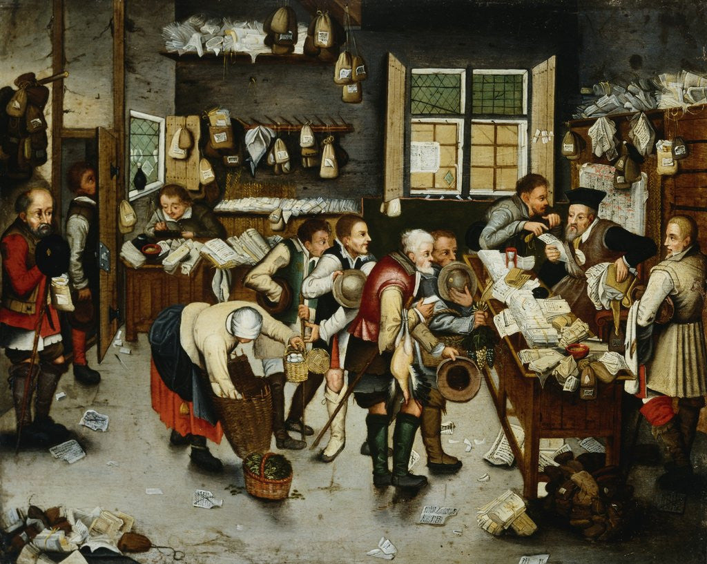 Detail of Peasants Paying Tithes by School of Pieter Brueghel the Younger