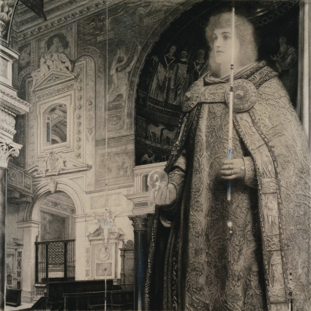 Detail of Requiem by Fernand Khnopff