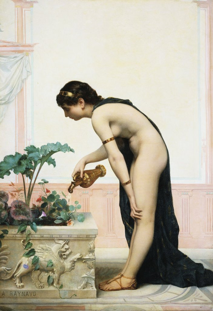 Detail of Tending the Garden by Auguste Raynaud
