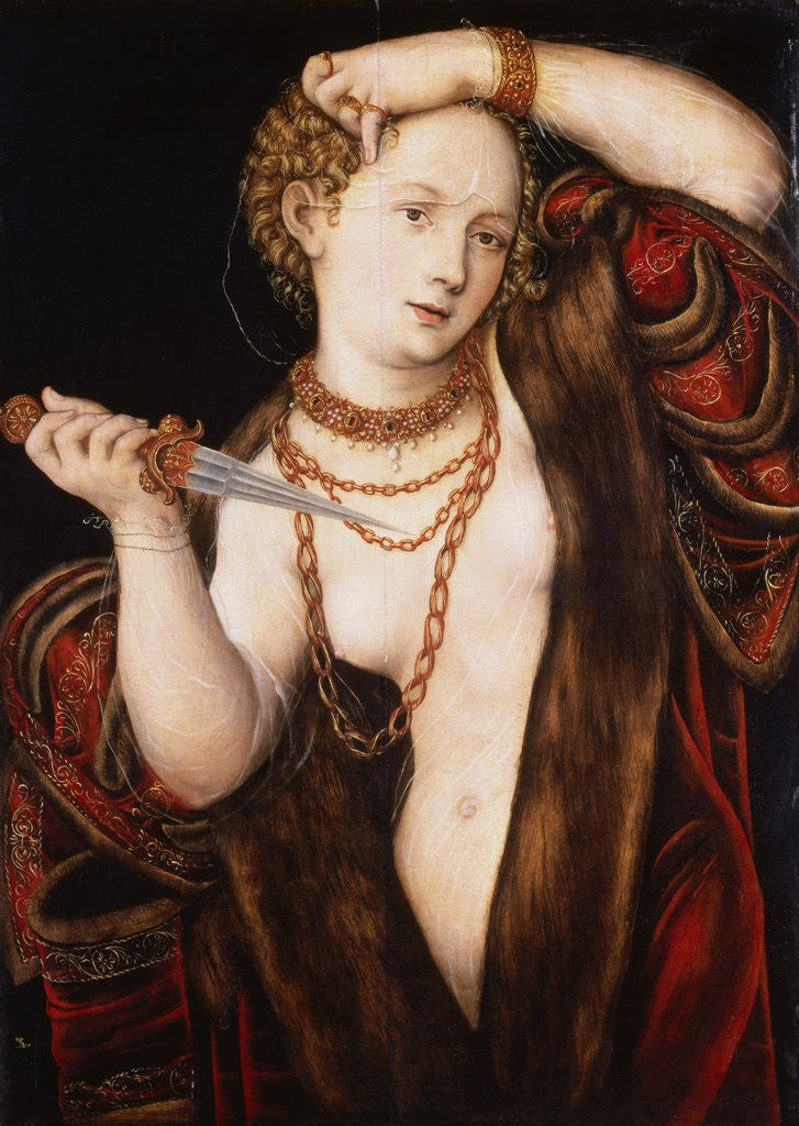 Detail of Lucretia by Lucas Cranach the Elder