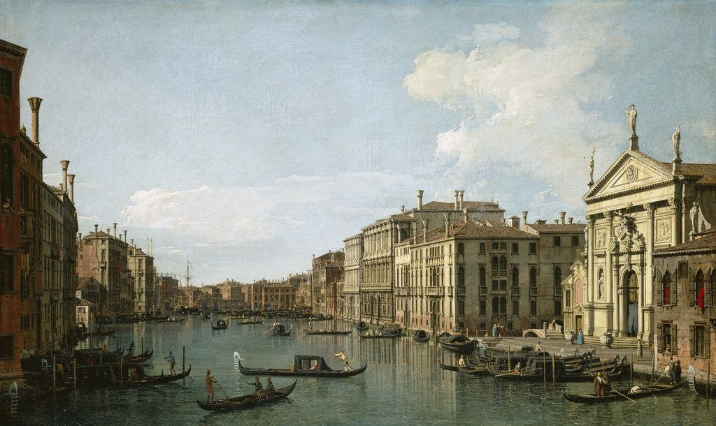 Detail of The Grand Canal, Venice, Looking South-East by Canaletto