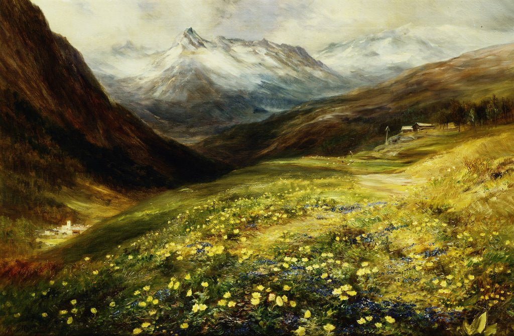 Detail of Flowers of the Alps by John MacWhirter