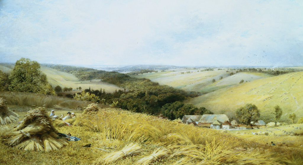 Detail of Hot Day in the Harvest Field by William Gosling