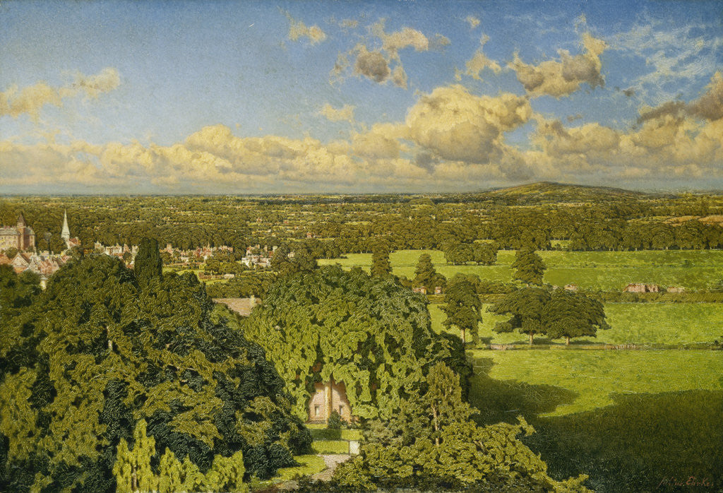 Detail of A View from Malvern by Julius Ehrke