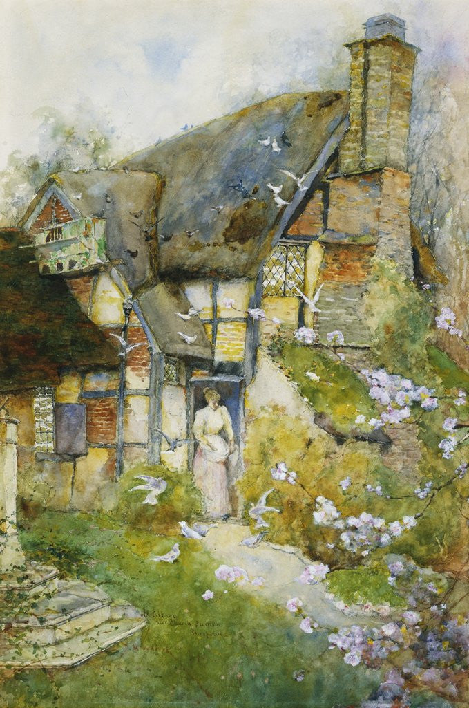 Detail of An Old Cottage near Church Stretton, Shropshire by David Woodlock