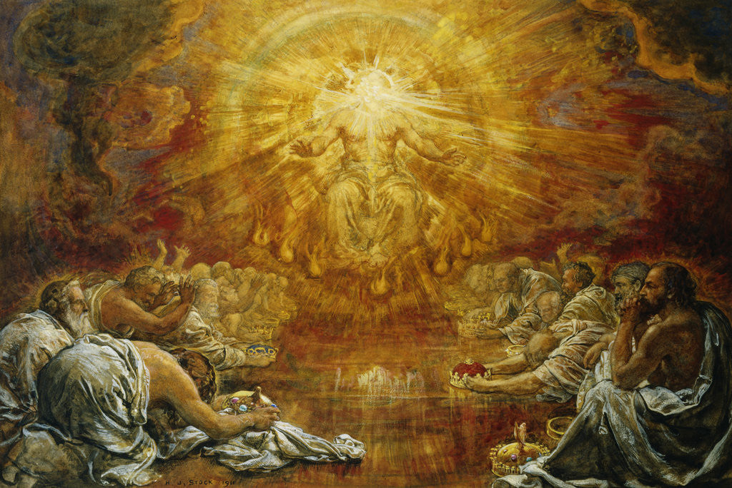 Detail of The Four and Twenty Elders by Henry John Stock