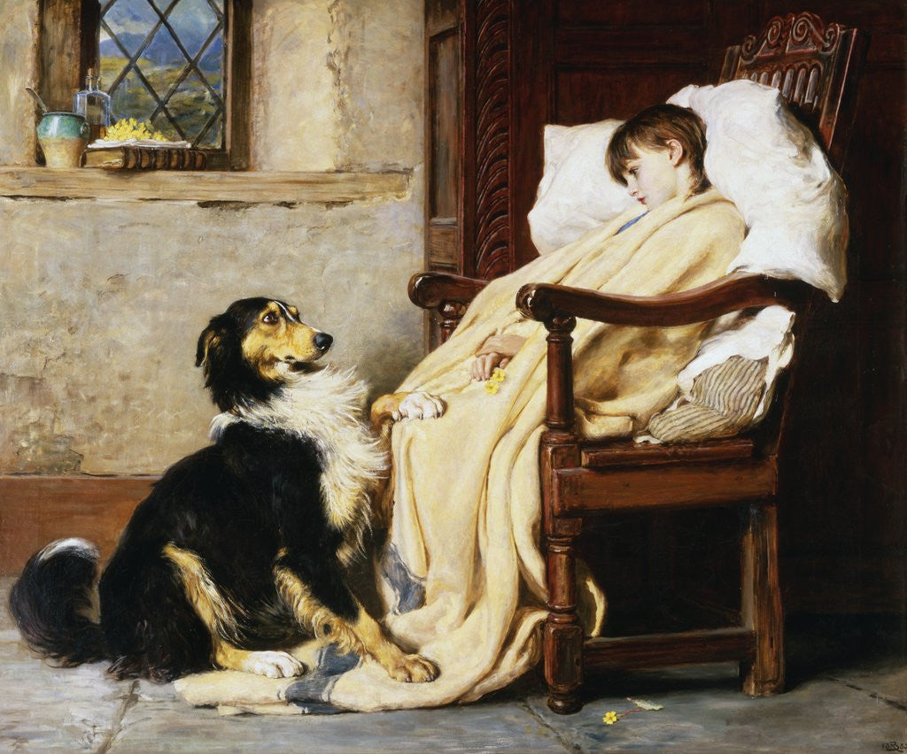 Detail of Old Playfellows by Briton Riviere