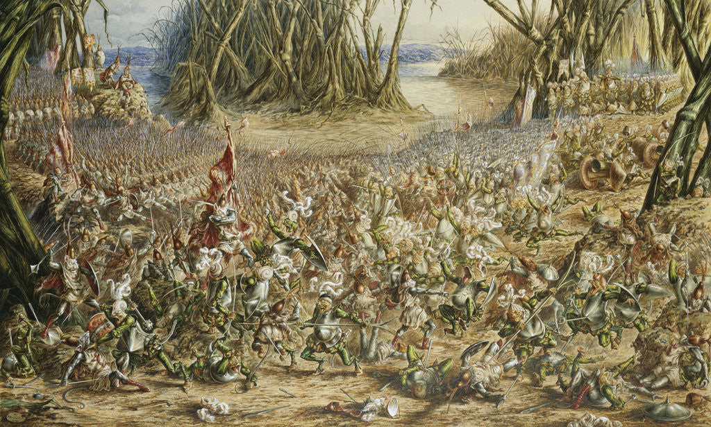 Detail of The Batrachomyomachia: The Battle Between the Frogs and the Mice by Henry Barnabus Bright