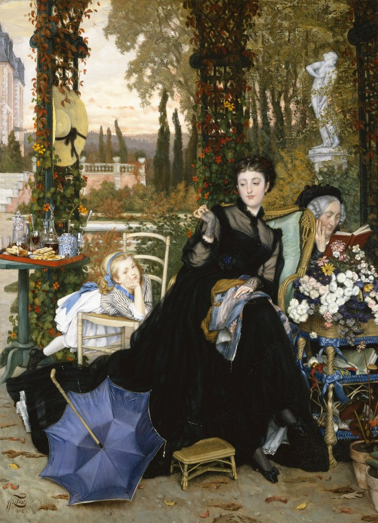 Detail of A Widow by James Tissot