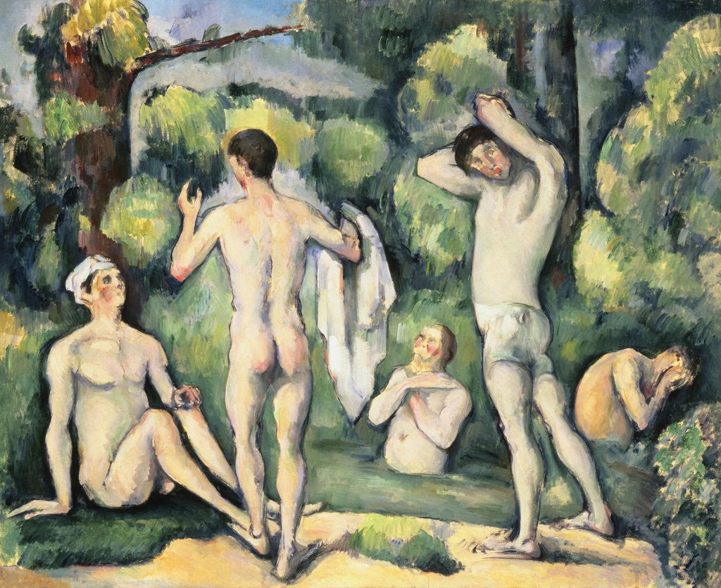 Detail of Five Bathers by Paul Cezanne