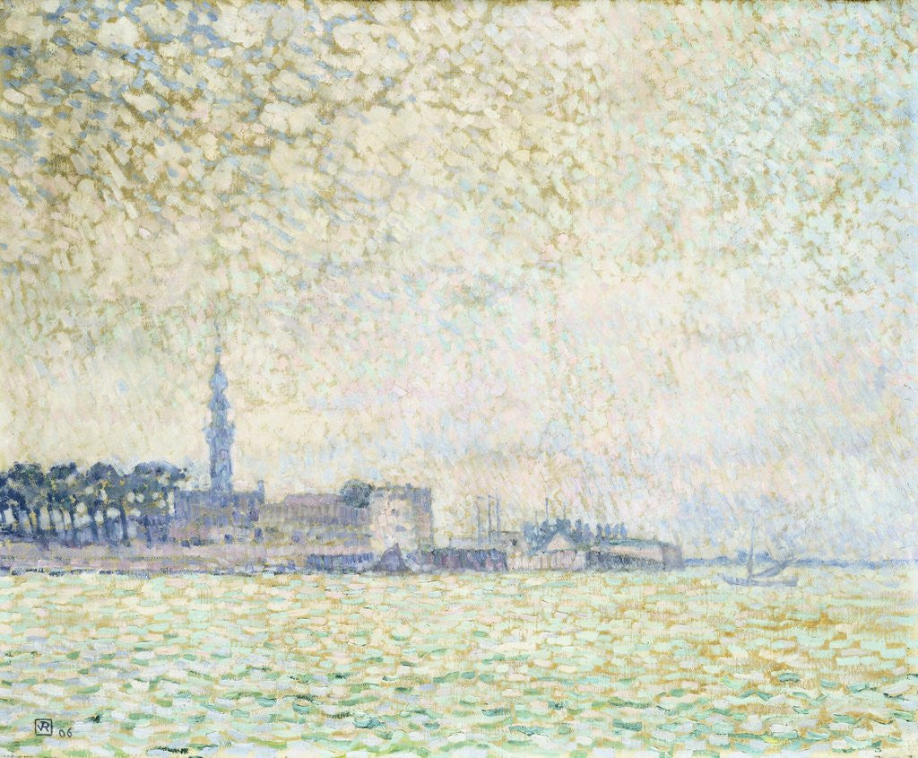 Detail of View of Vere Morning Fog by Theo van Rysselberghe