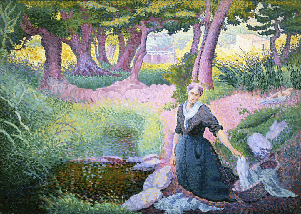 Detail of The Washer-Woman by Henri Edmond Cross