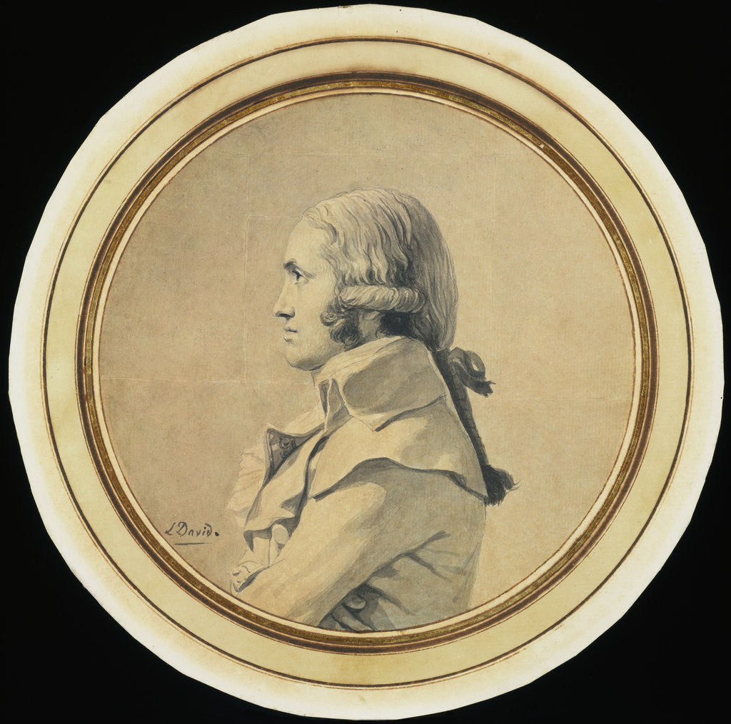 Detail of Portrait of Joseph-Nicolas Barbeau Dubarran by Jacques-Louis David