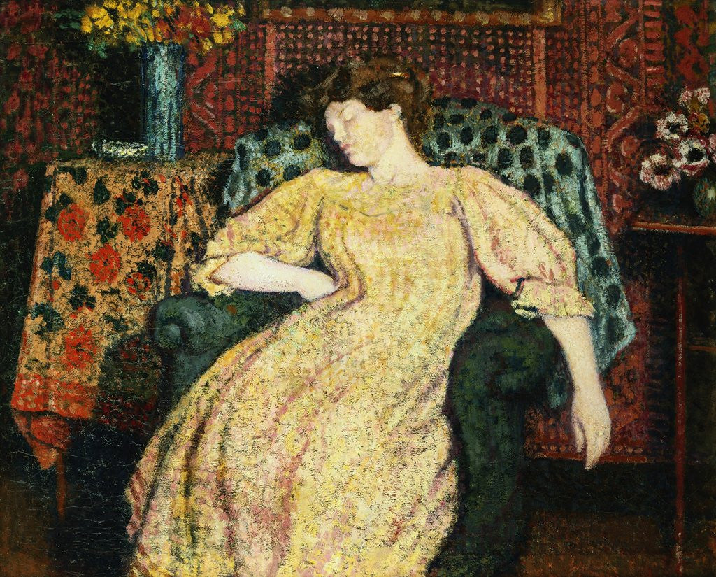 Detail of Sleeping by Georges Lemmen