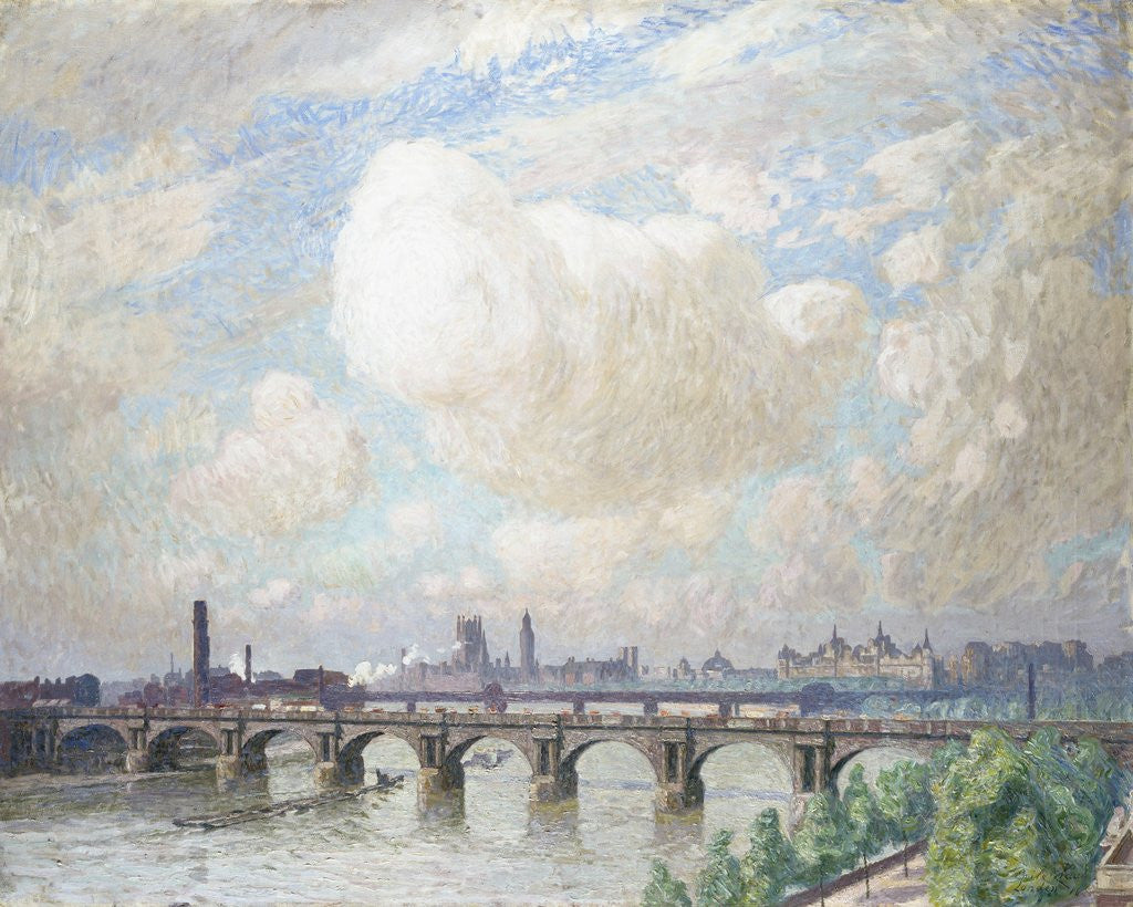 Detail of Waterloo Bridge by Emile Claus