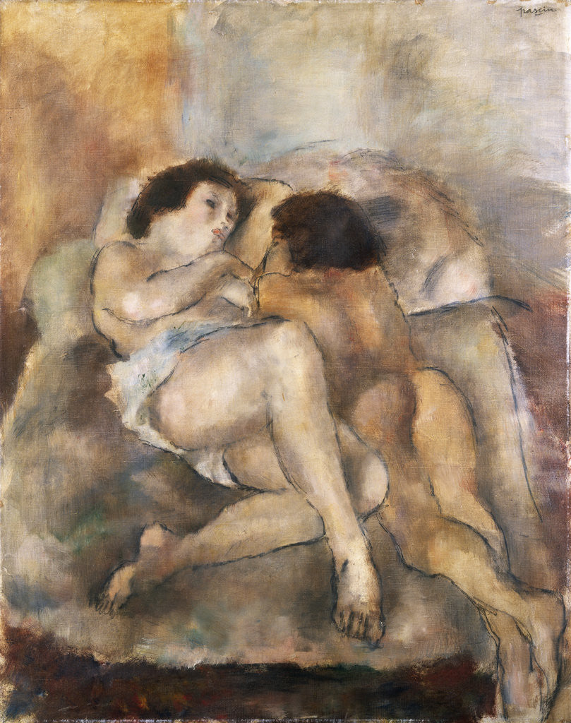 Detail of Two Nudes by Jules Pascin
