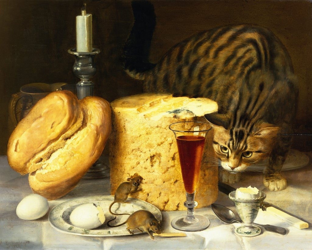 Detail of The Trespassers Surprised by E. Morley