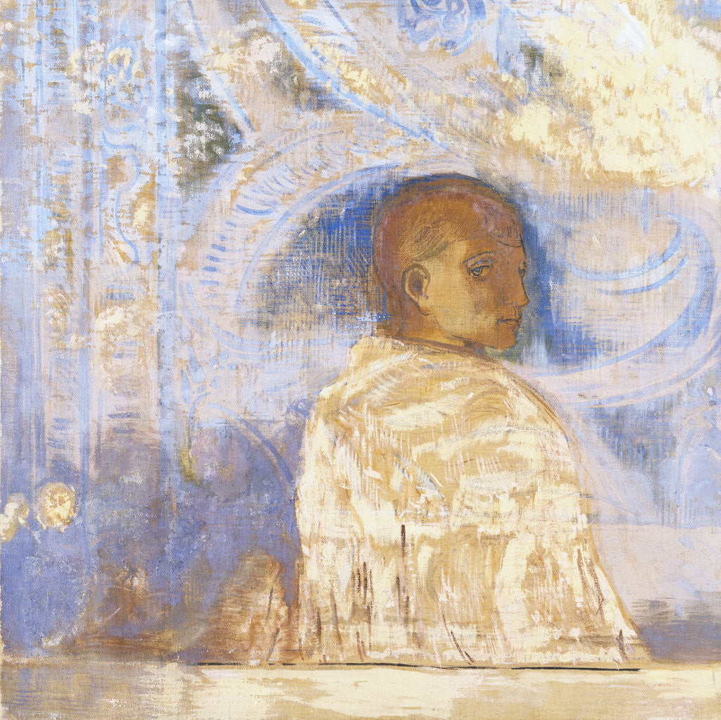 Detail of The Glance by Odilon Redon