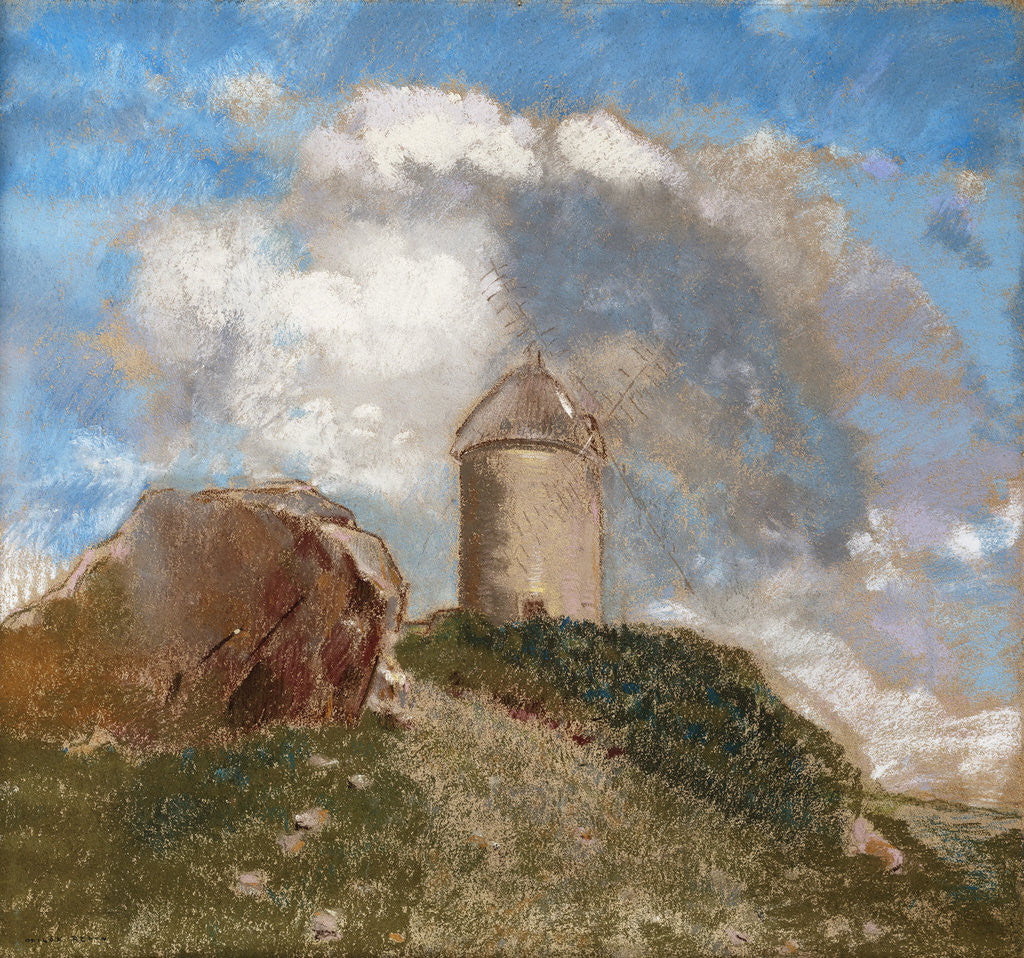 Detail of The Windmill by Odilon Redon