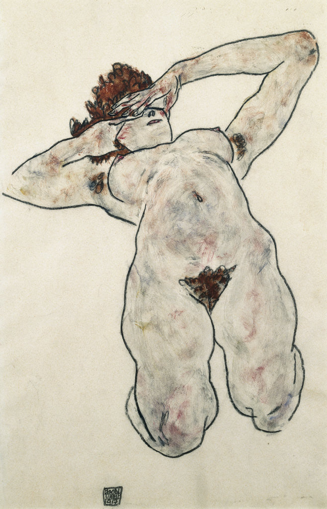 Detail of Nude by Egon Schiele