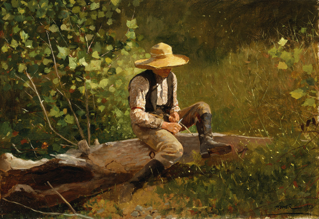 Detail of The Whittling Boy by Winslow Homer