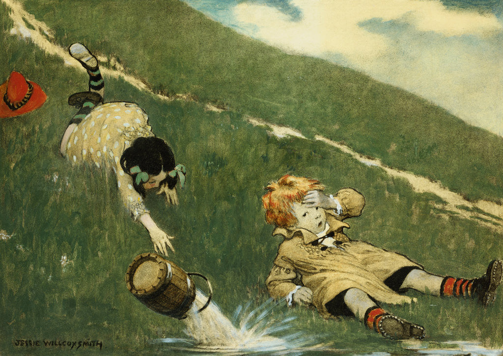 Detail of Jack and Jill by Jessie Willcox Smith