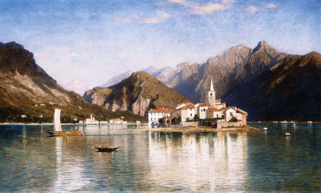 Detail of Lake Maggiore by William Stanley Haseltine