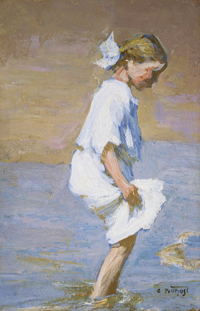 Detail of Wading at the Shore by Edward Henry Potthast
