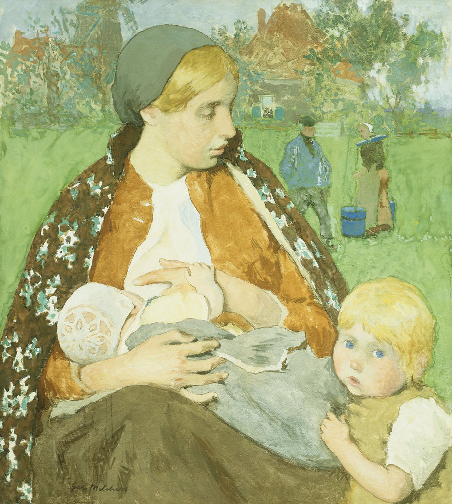 Detail of Madonna of the Fields by Gari Melchers