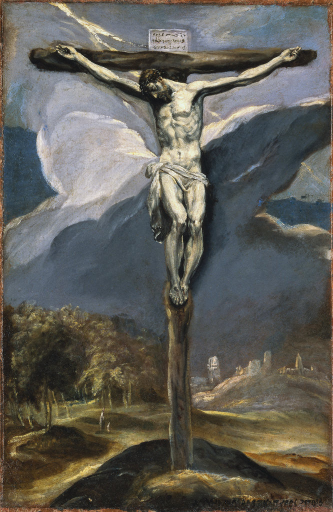 Detail of Christ on the Cross by El Greco
