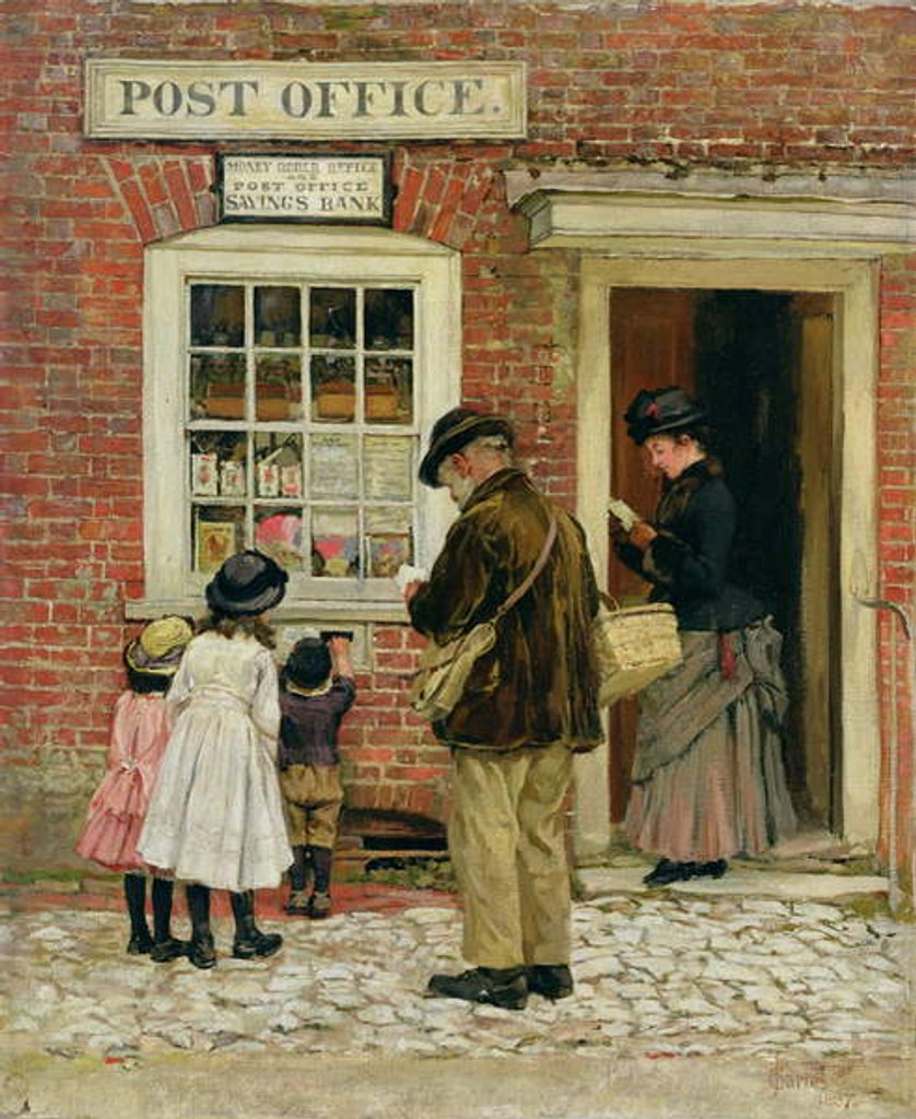 Detail of The Village Shop, 1887 by James Charles