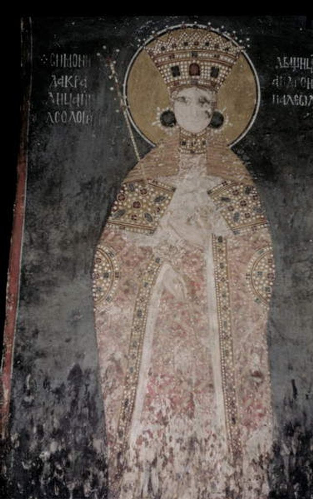 Detail of Queen Simonis, 1131-21 by Serbian School