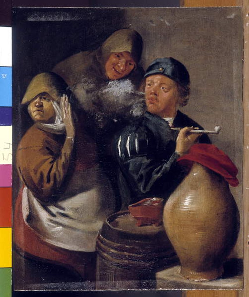 Detail of Tavern Scene, The Sense of Smell by Jan Miense Molenaer