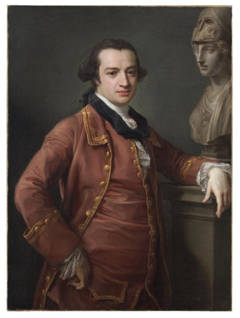 Detail of Portrait of John Monck, 1764 by Pompeo Girolamo Batoni