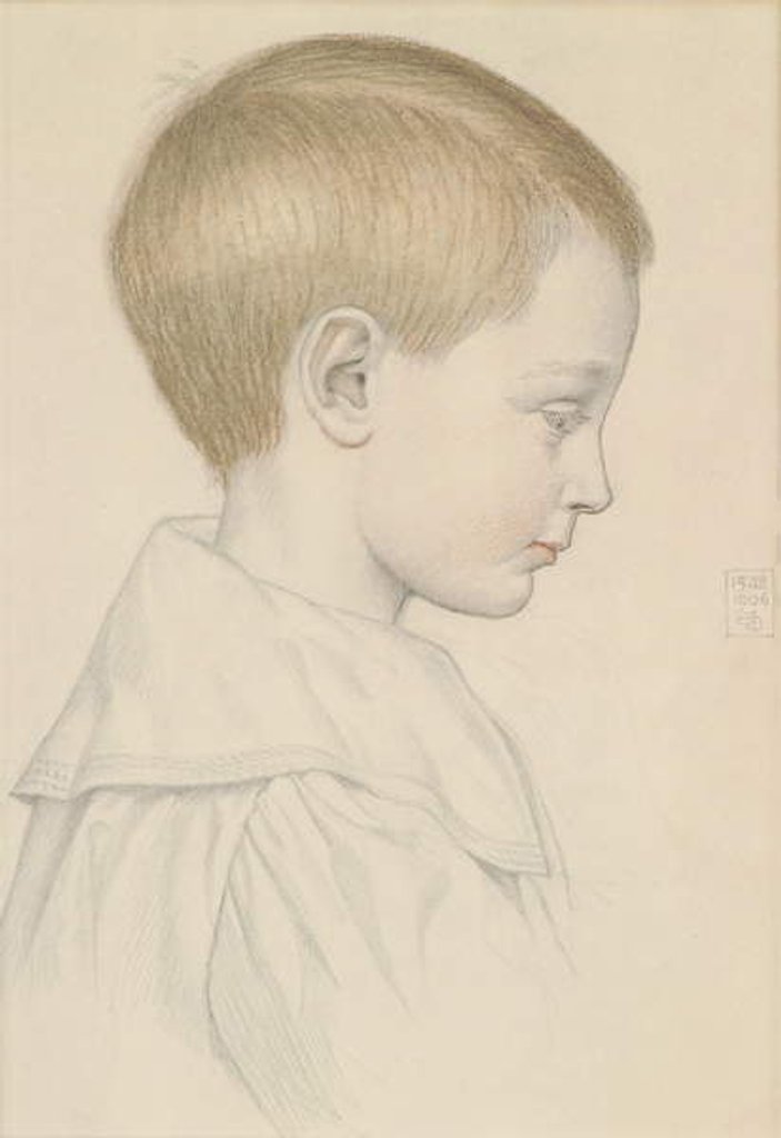 Detail of Sketch of a Boy's Head, 1906 by Joseph Edward Southall