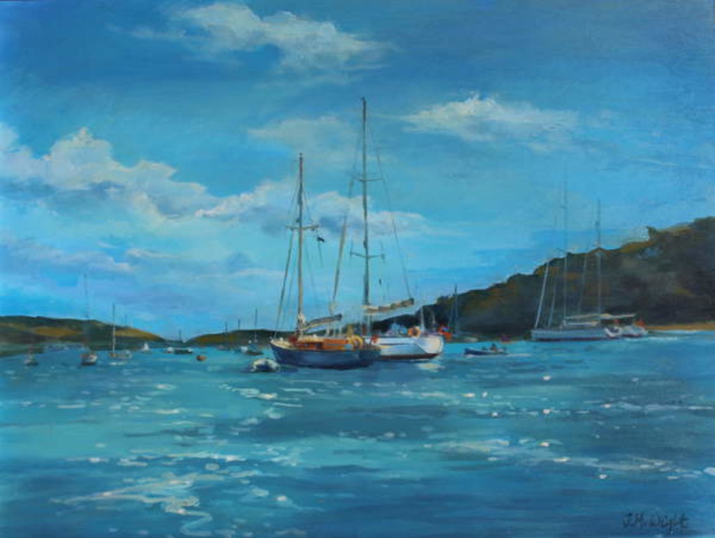 Detail of Salcombe Yachts, Perfect Day by Jennifer Wright
