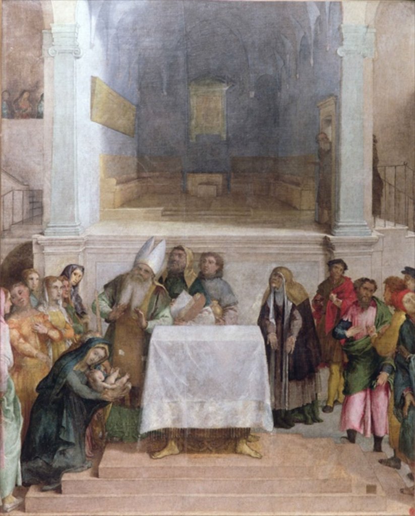 Detail of The Presentation of Christ in the Temple, c.1556 by Lorenzo Lotto