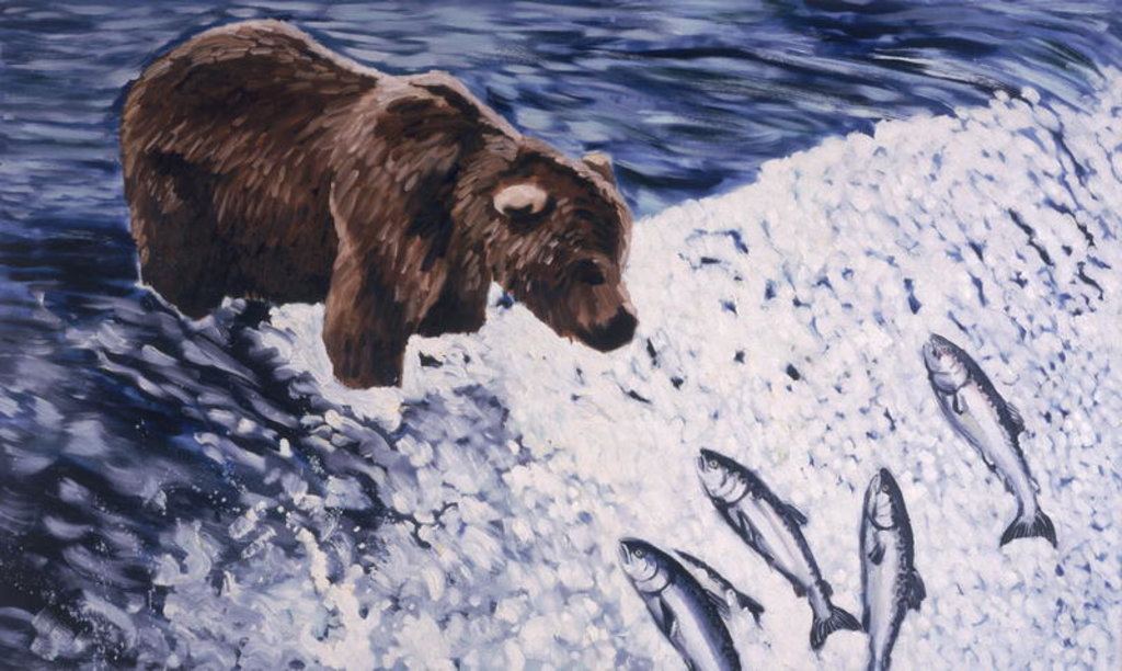Detail of Alaskan Brown Bear, 2002 by Joe Heaps Nelson