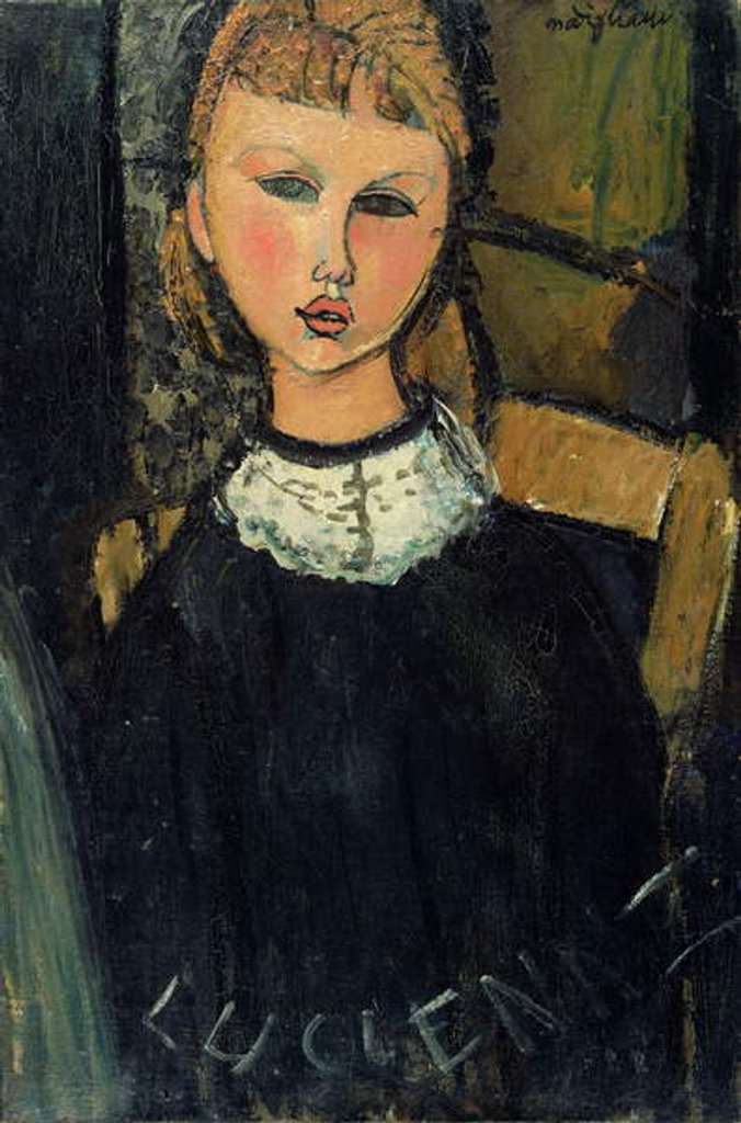 Detail of Lucienne, c.1916-17 by Amedeo Modigliani