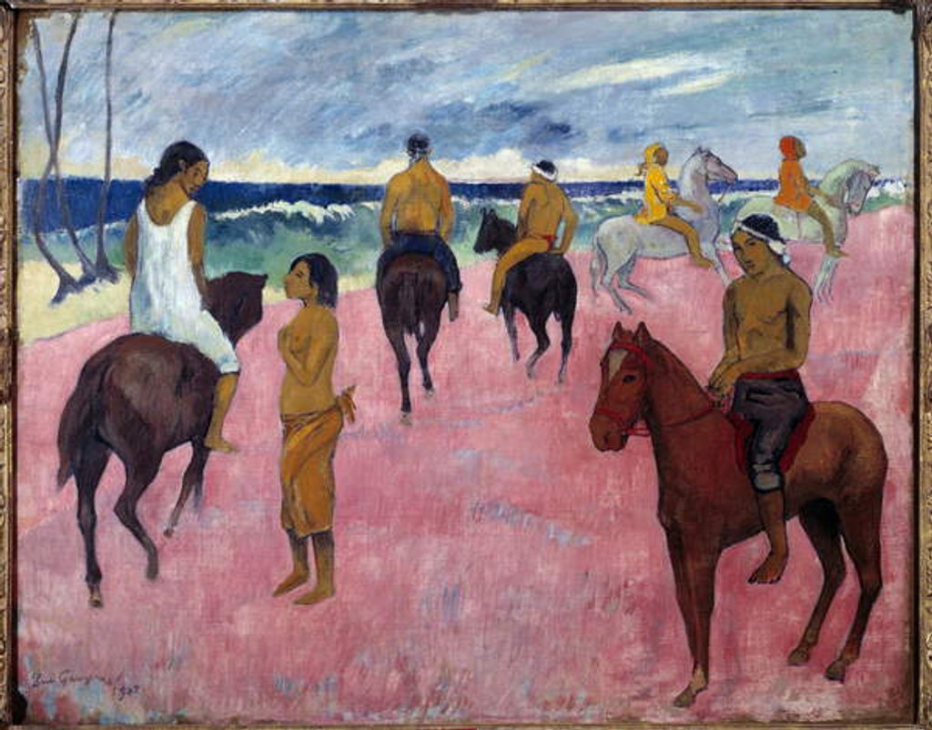 Detail of Riders on the Beach, 1902 by Paul Gauguin