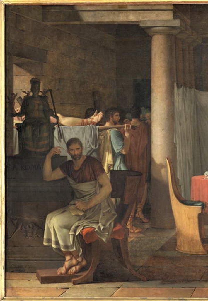 Detail of Lictors Bearing to Brutus the Bodies of his Sons, 1789 by Jacques Louis David