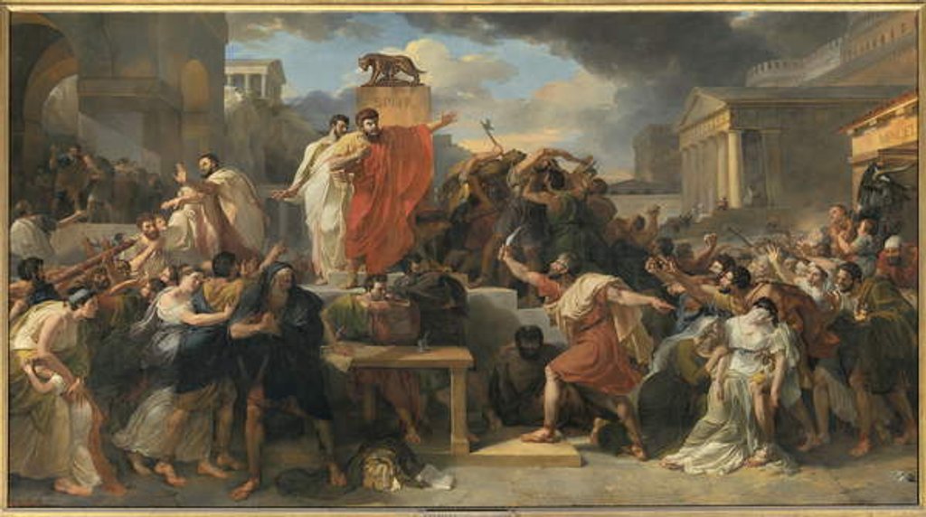 Detail of Death of Virginia, 1828 by Guillaume Lethiere